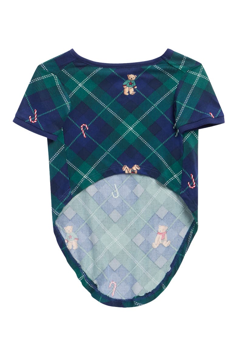 Dog Sleep Pajama, Main, color, NAVY BIAS BEAR PLAID