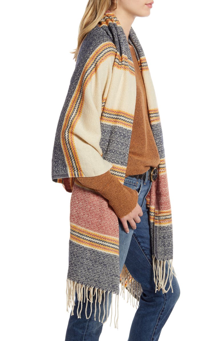 Treasure & Bond Stripe Blanket Wrap, Alternate, color, 
