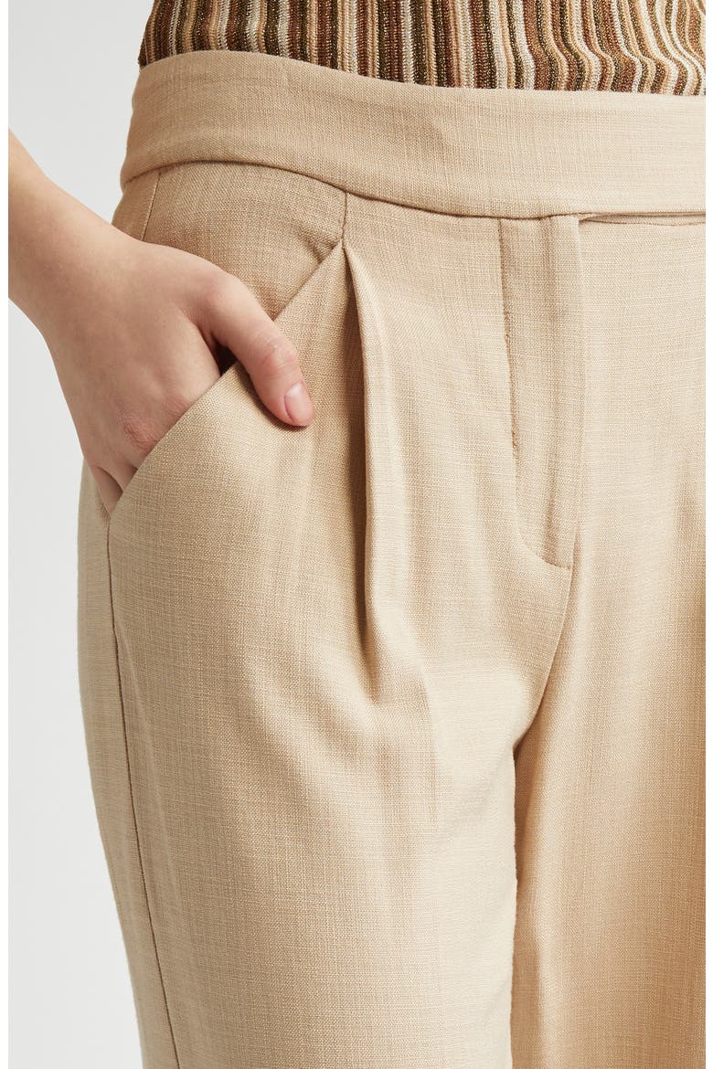 Marbeau Wide Leg Pants, Alternate, color, STONE KHAKI