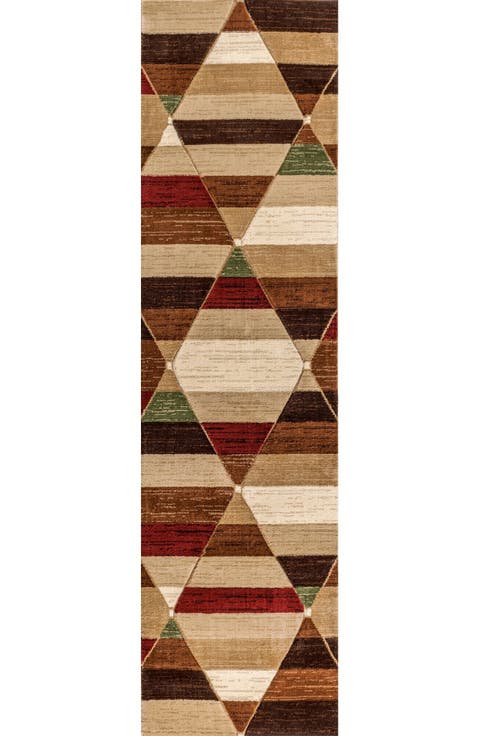 Kehoe Retro Diamonds Geometric Area Rug