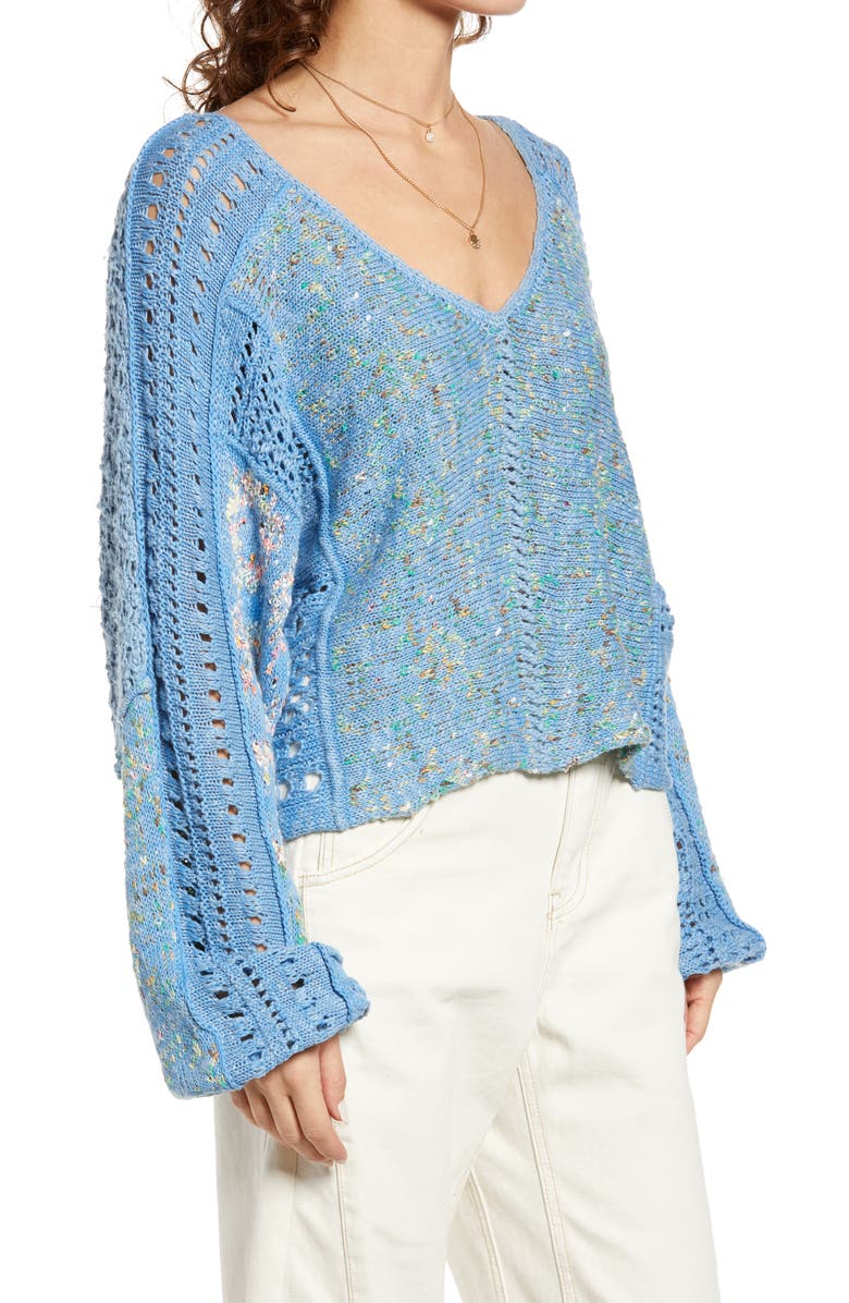 Free People Open Stich Oversize Sweater, Alternate, color, 
