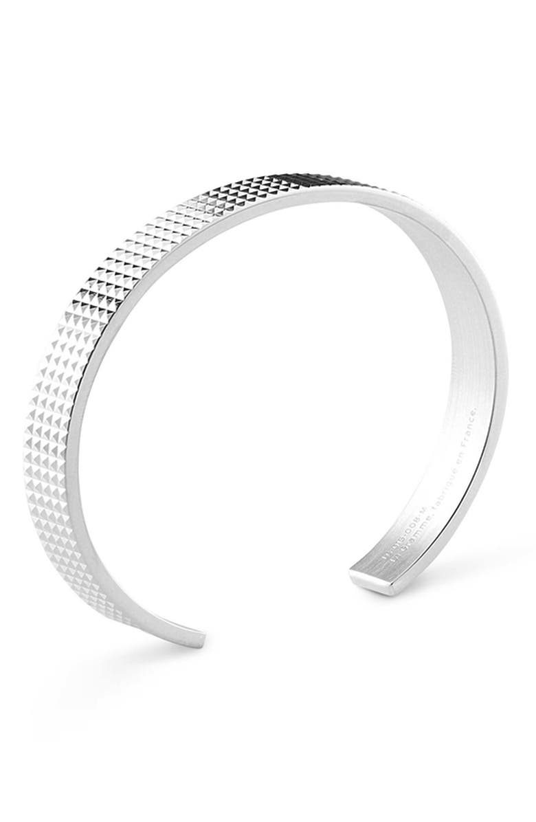 le gramme Men's 23G Sterling Silver Cuff Bracelet, Alternate, color, 
