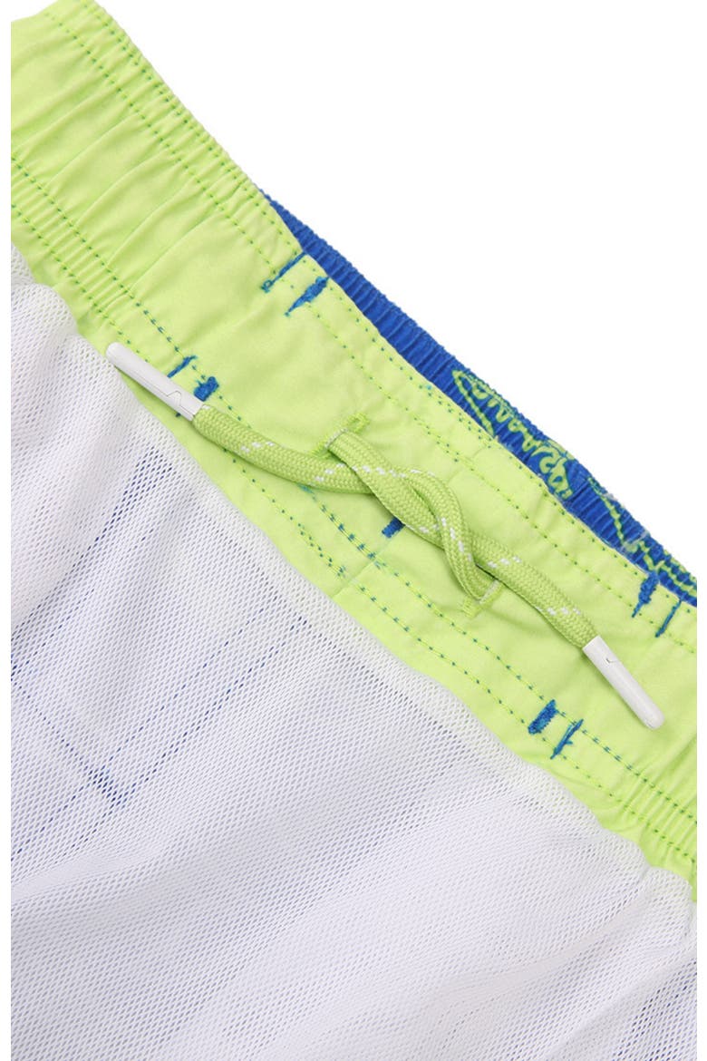Kid's Swim Trunks with Mesh Lining and UPF 50+, Alternate, color, Shark printed