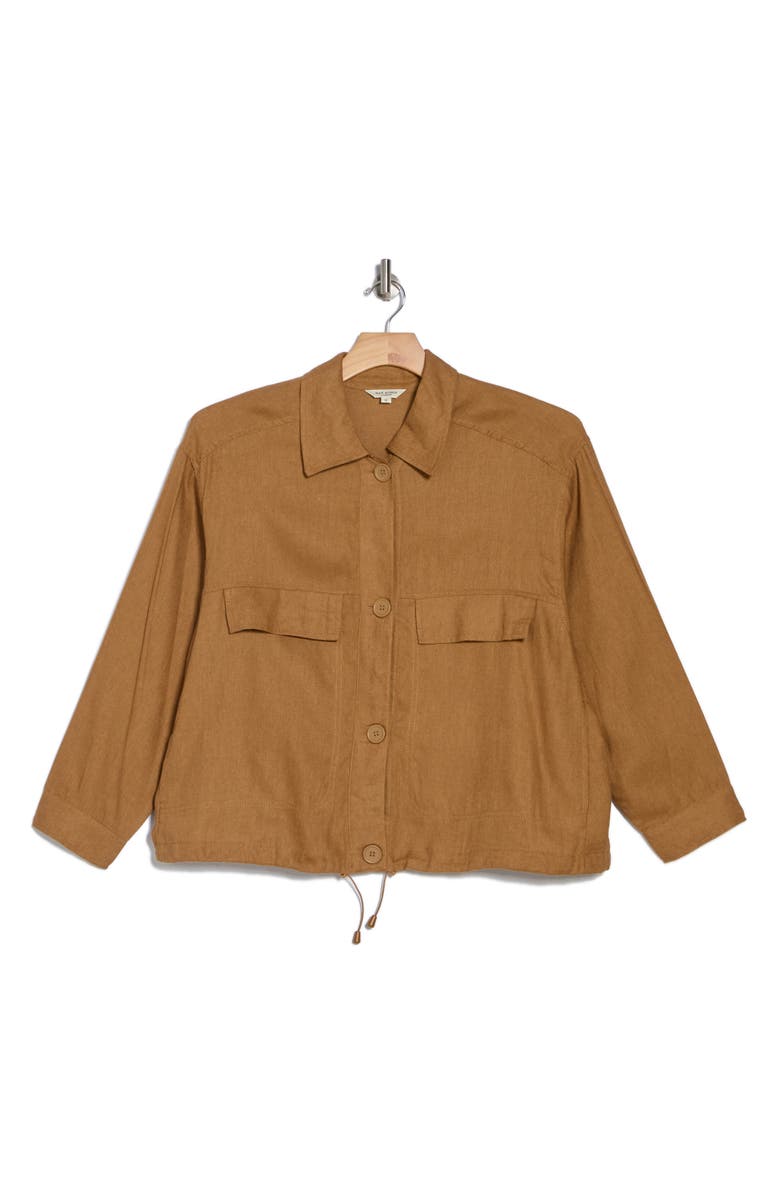 MAX STUDIO Linen & Cotton Twill Utility Jacket, Alternate, color, 