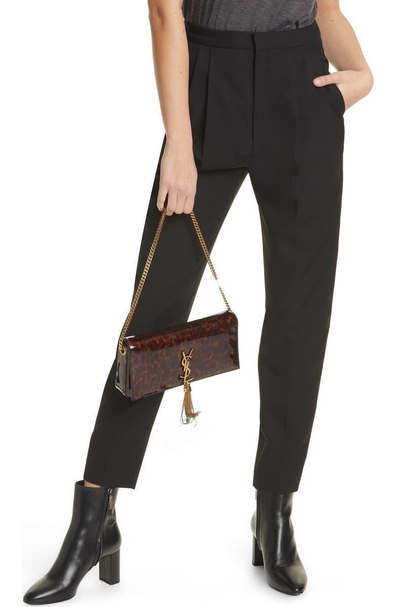 Saint Laurent Kate Calfskin Baguette Shoulder Bag, Alternate, color,