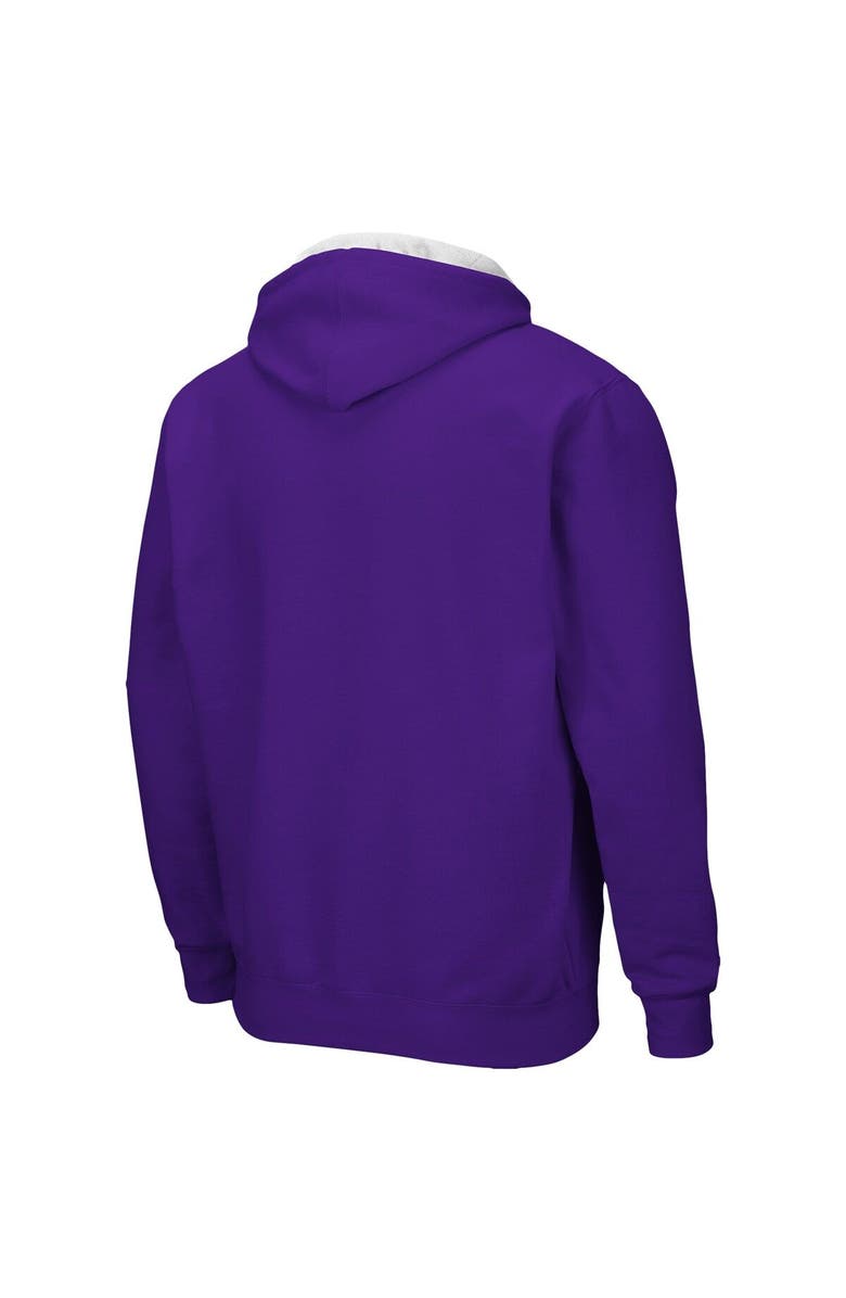 COLOSSEUM Men's Colosseum Purple TCU Horned Frogs Arch & Logo 3.0 Full-Zip Hoodie, Alternate, color, Purple