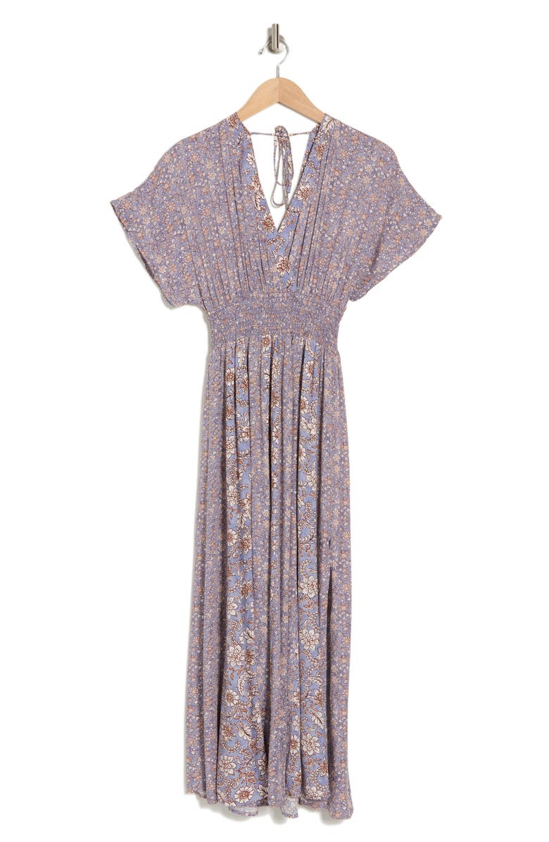 Lovestitch Mix Print Maxi Dress, Alternate, color, 