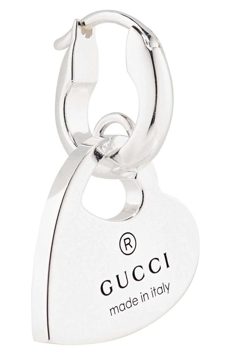 Gucci Trademark Heart Drop Earrings, Alternate, color, 