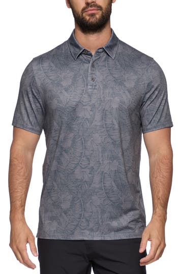 Shop Flag And Anthem Montauk Botanical Performance Polo In Grey Combo