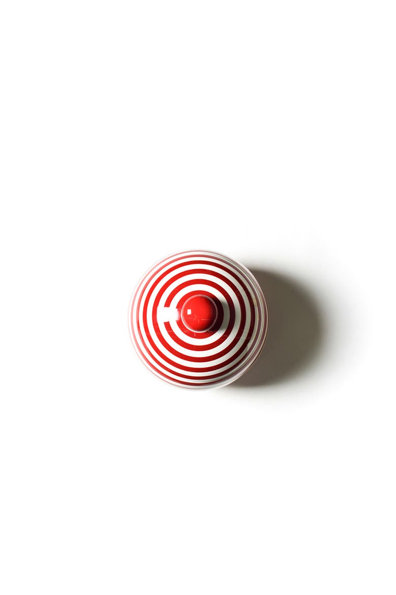 Red Stripe Large Lollipop Jar, Alternate, color, Red