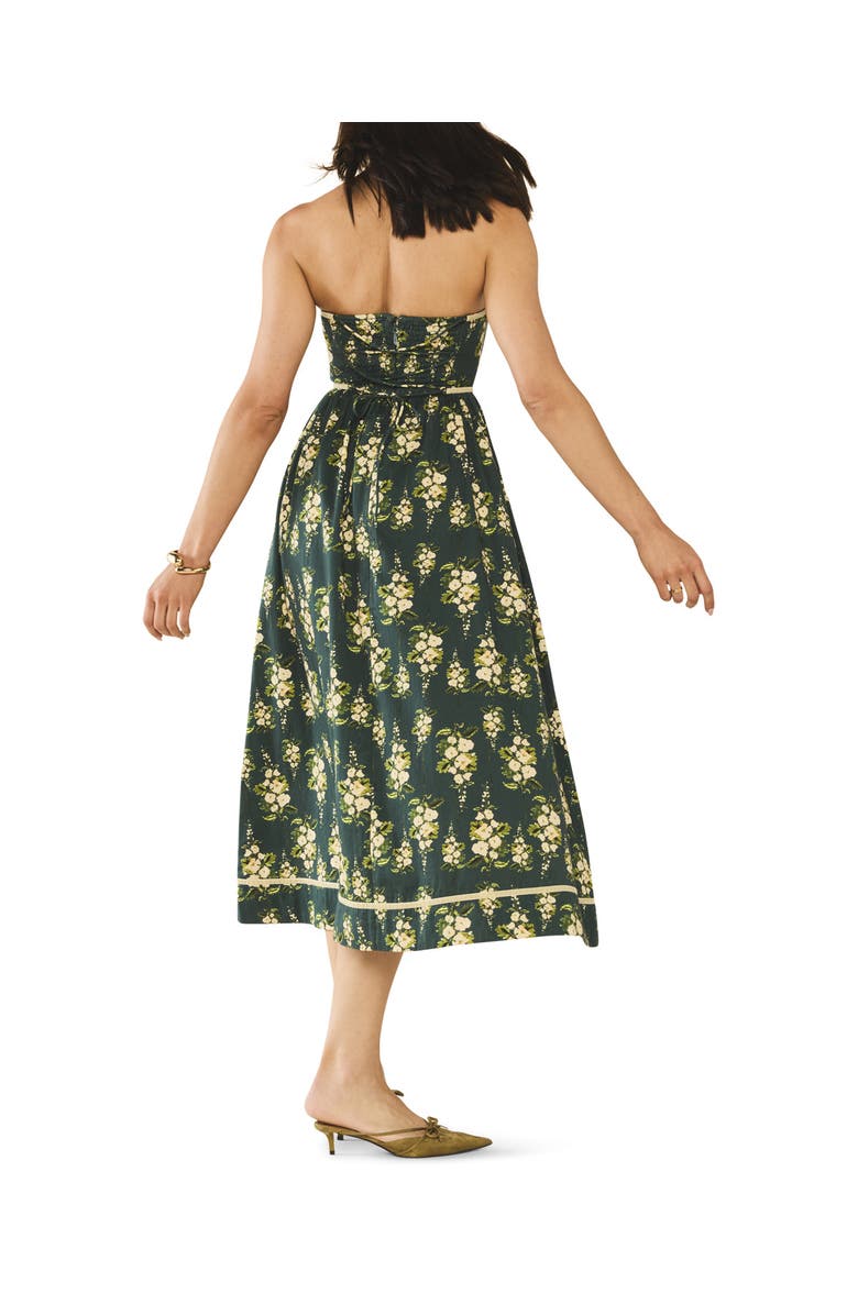 Eddy Mimi Dress x McKenzie Collaboration, Alternate, color, Deep Green Cream Floral