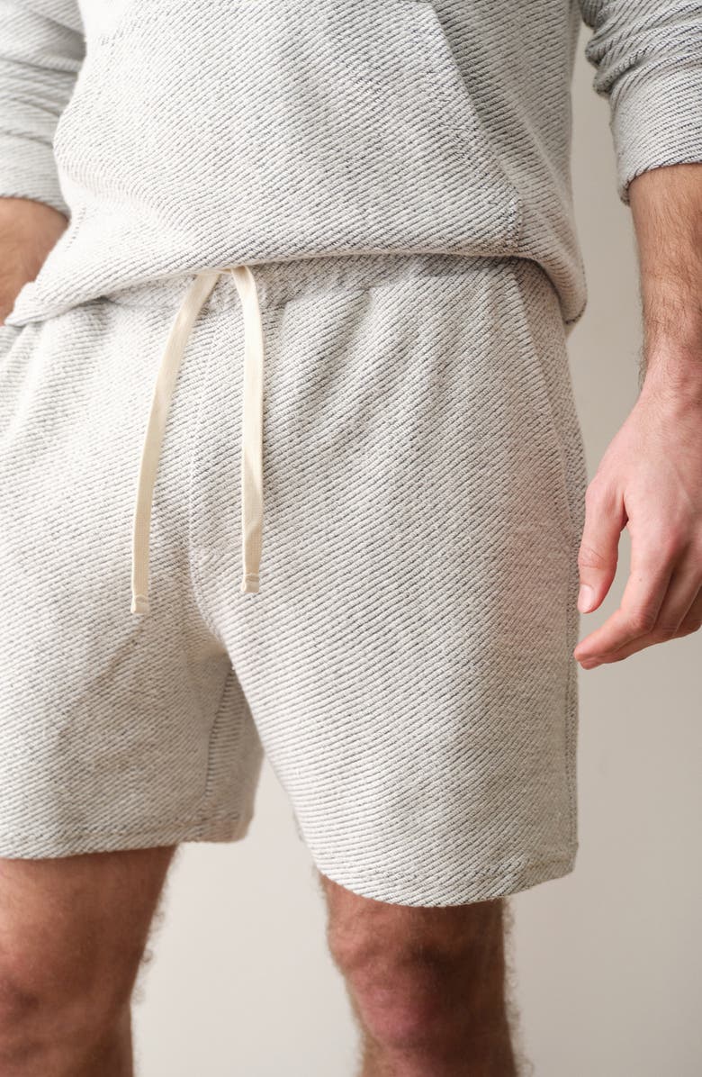 Marine Layer Portola Drawstring Beach Shorts, Alternate, color, White/ Navy
