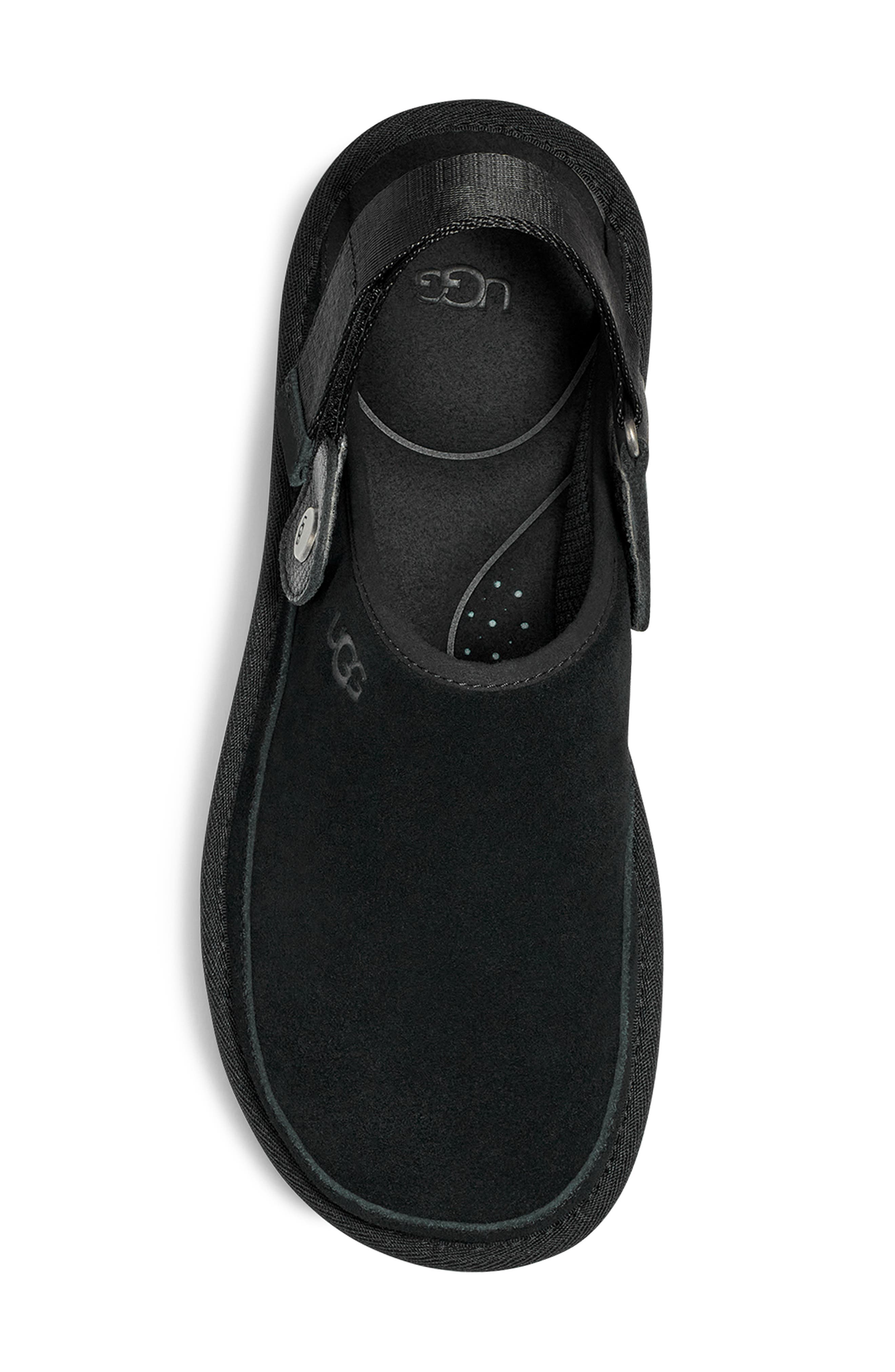 UGG<sup>®</sup> Goldencoast Water Repellent Slingback Clog, Alternate, color, Black