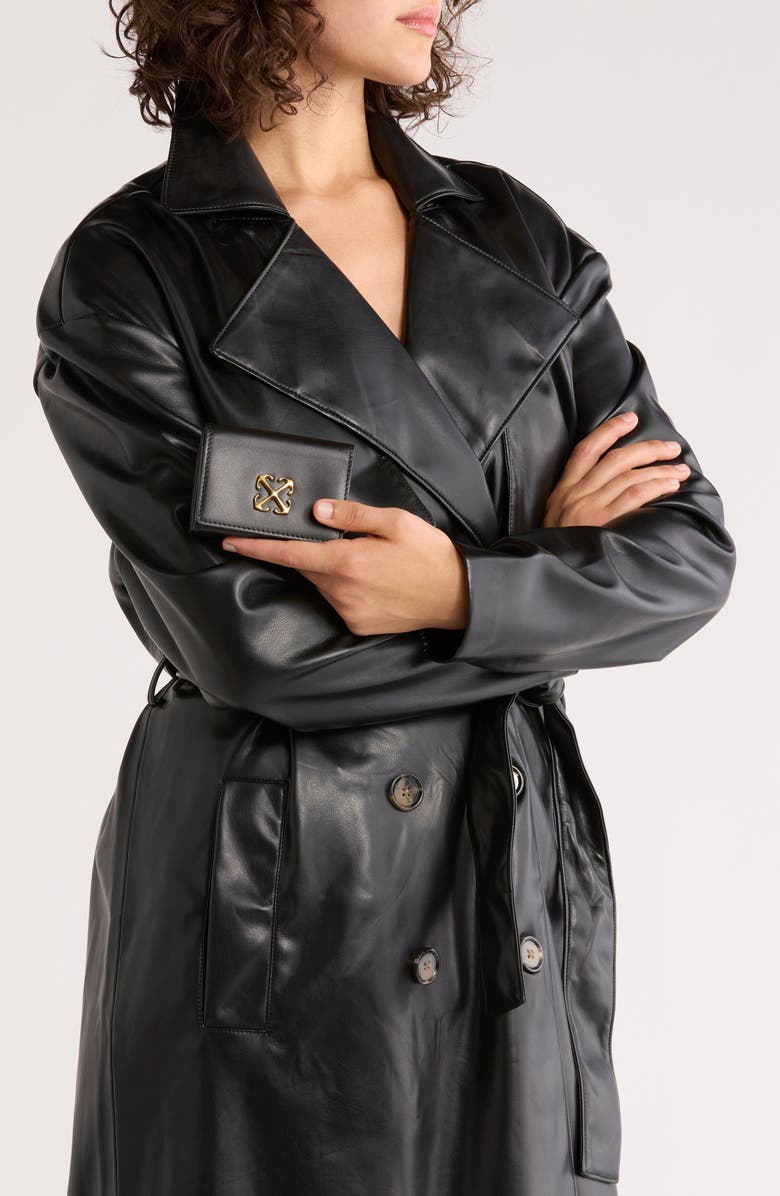 Off-White Jitney Mini Compact Leather Wallet, Alternate, color,