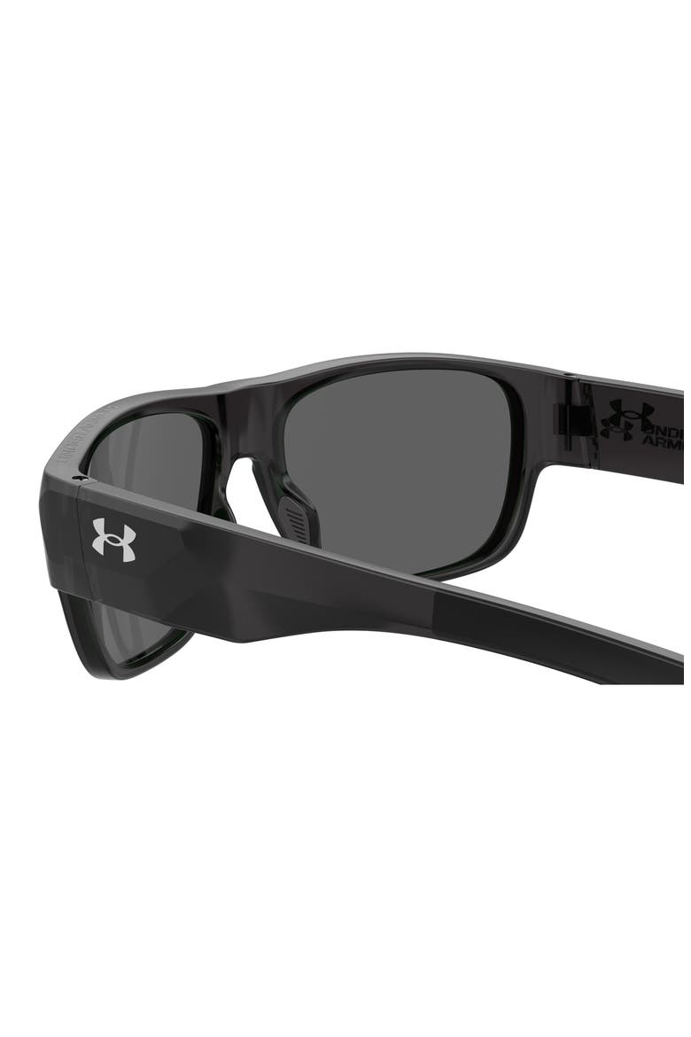 60mm Scorcher Square Sunglasses, Alternate, color, GREY CRYSTAL