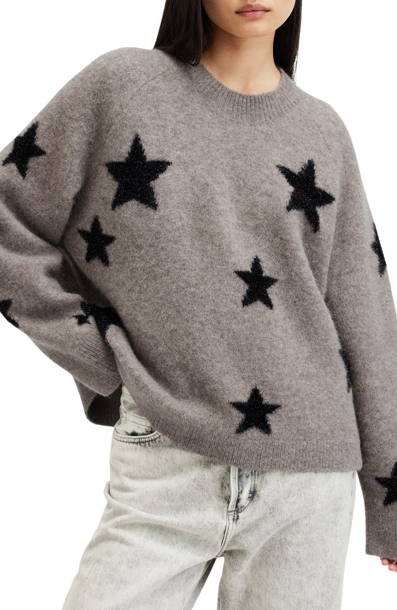 AllSaints Starlet Sweater, Alternate, color, Doe Brown