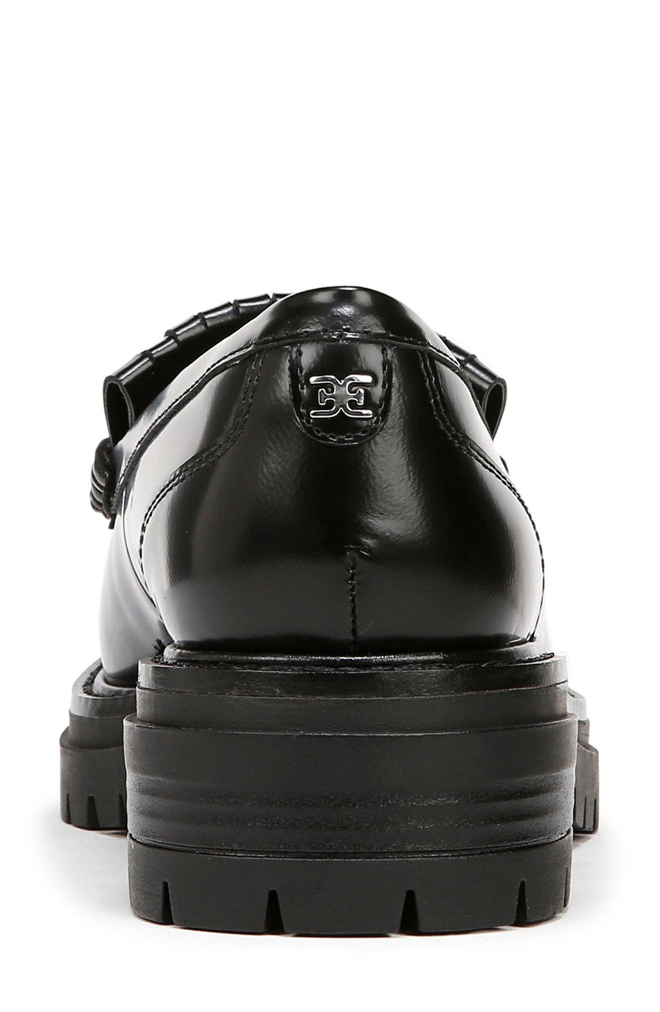 Sam Edelman Carie Kiltie Fringe Loafer, Alternate, color, Black