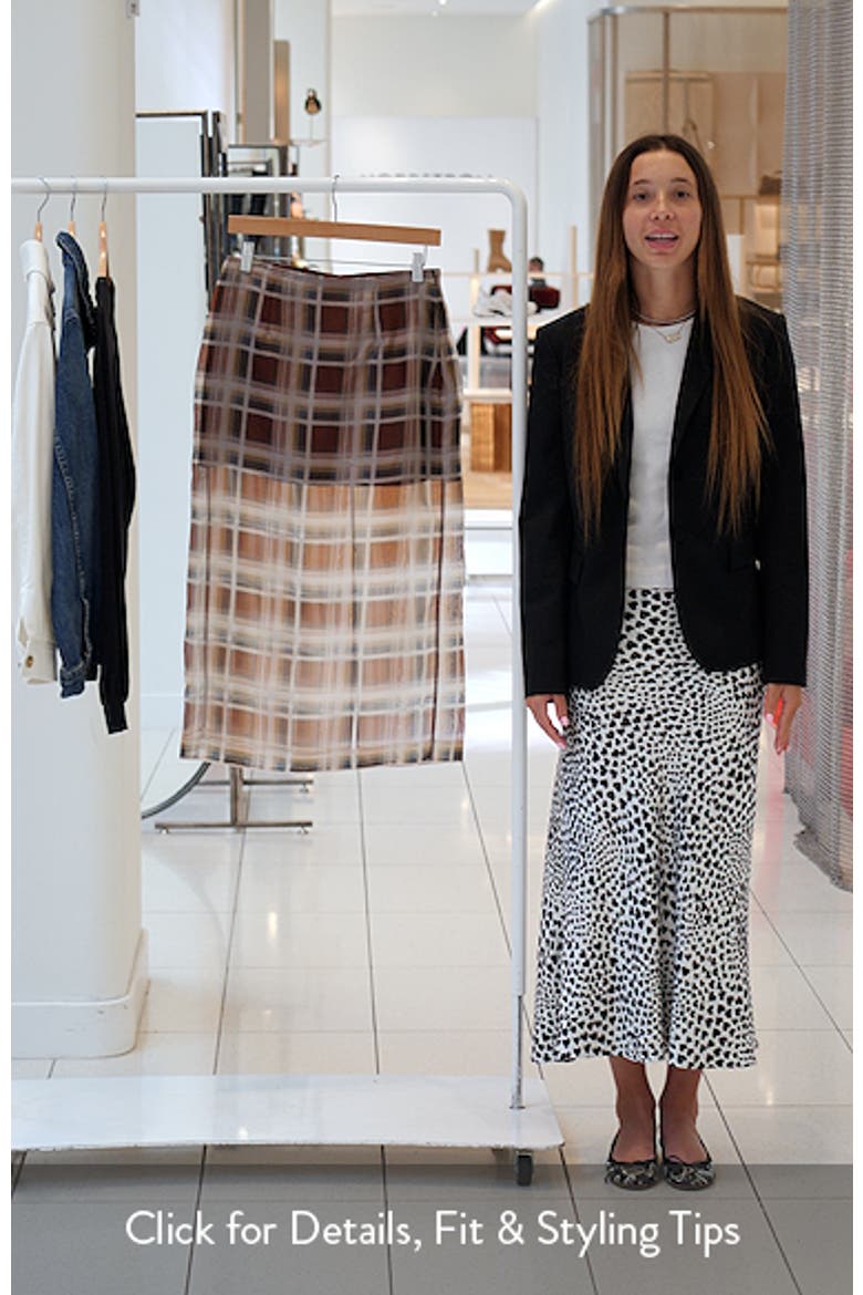 The Plaid Silk Organza Midi Skirt video