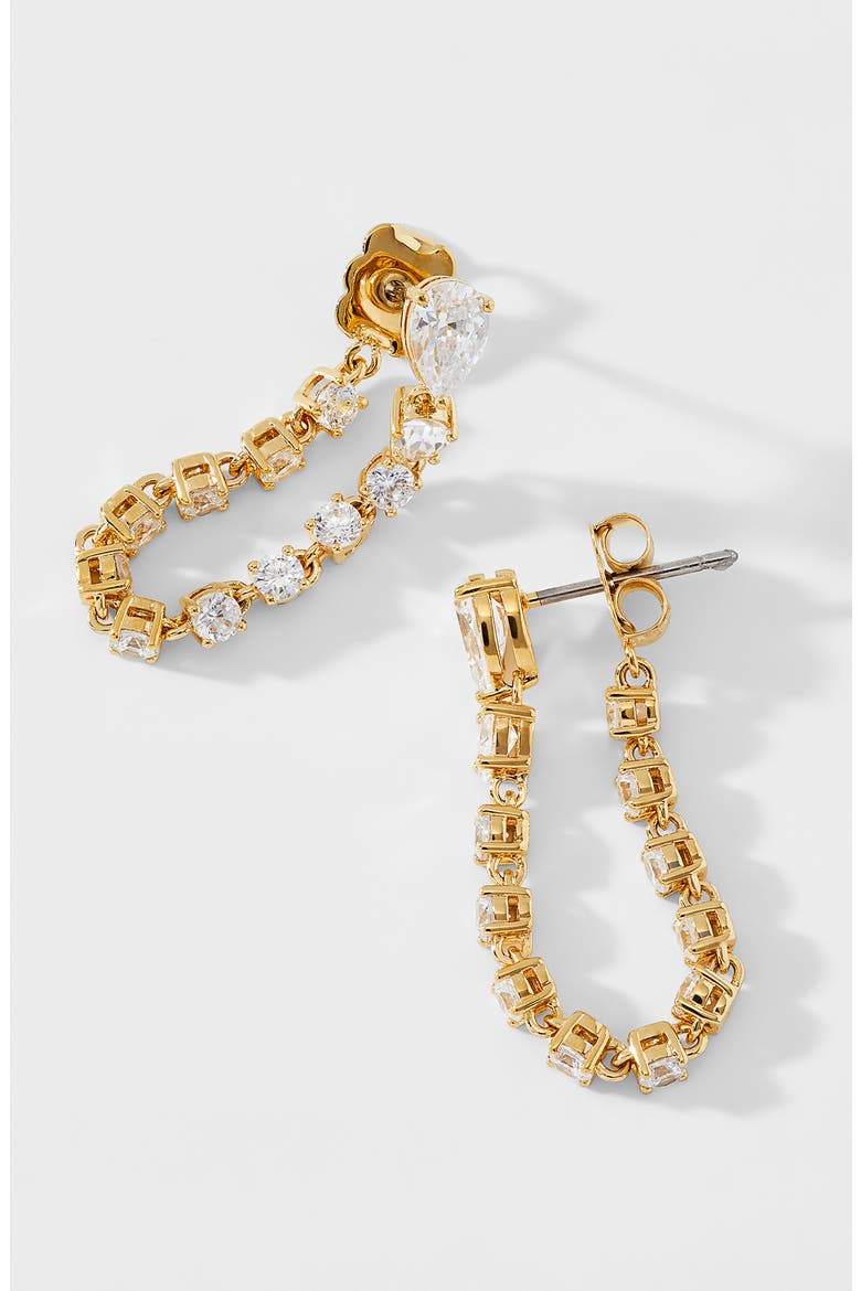 Invitation Only Front/Back Earrings, Alternate, color, GOLD