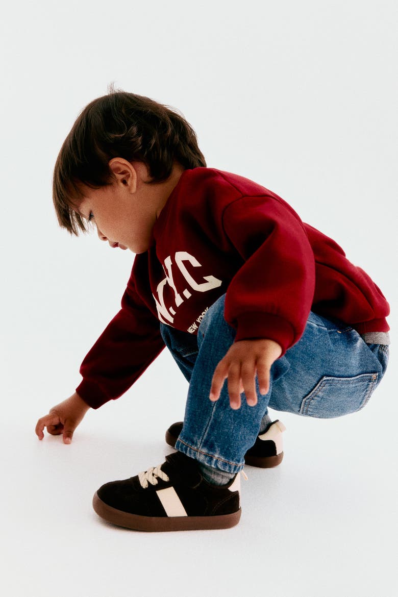 Embroidery-motif Jeans, Alternate, color, Denim blue/cars