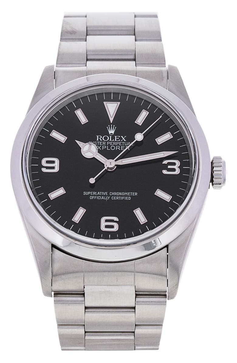 Watchfinder & Co. Rolex Preowned Explorer Automatic Bracelet Watch, 36mm, Main, color, 