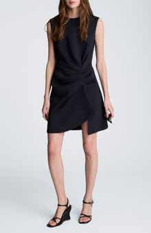Drape Pleated Sleeveless Dress