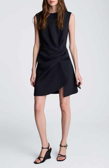 Drape Pleated Sleeveless Dress