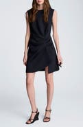 Kenneth Cole Drape Pleated Sleeveless Dress