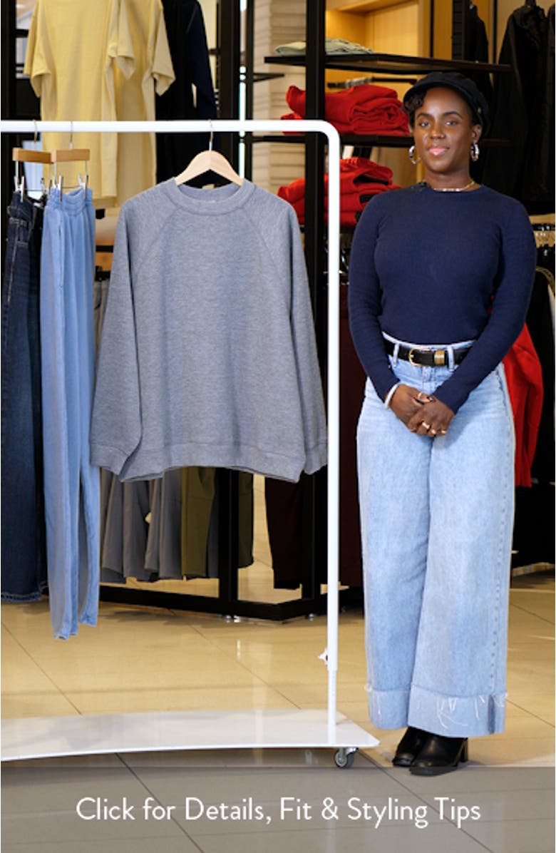 Oversize Raglan Sweatshirt, sales video thumbnail