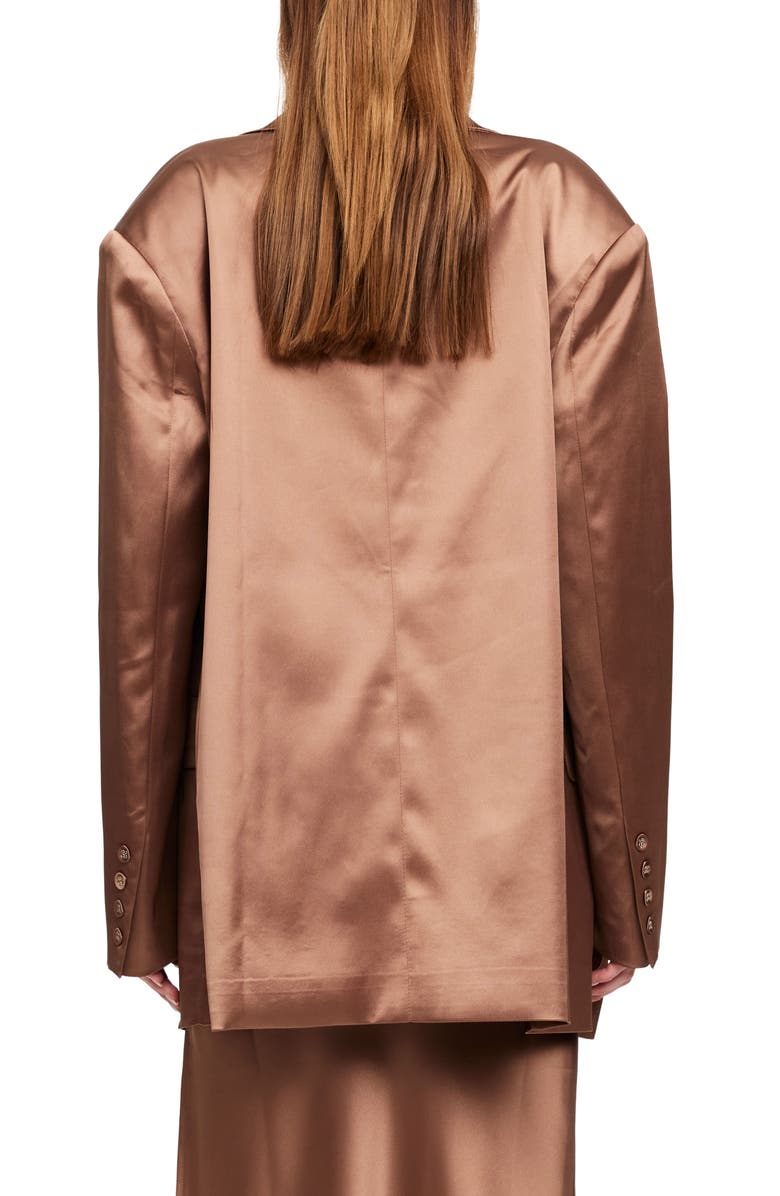 LIONESS NYC Oversize Satin Blazer, Alternate, color, 