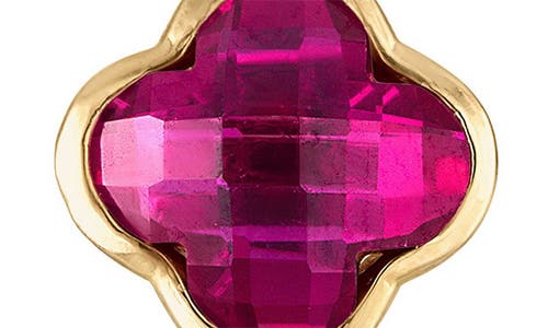 Fzn 10k Gold Quatrefoil Stud Earrings