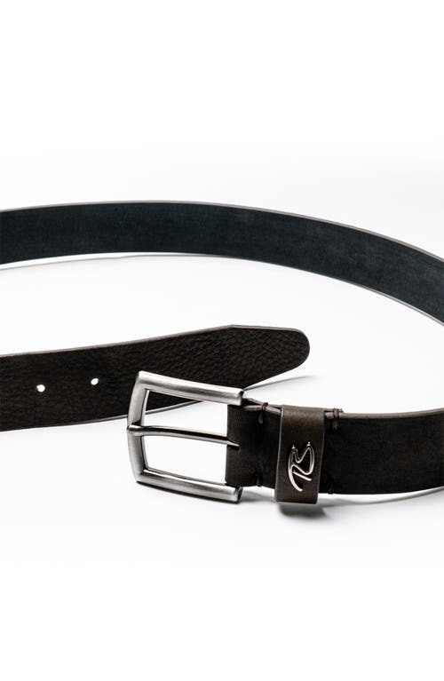 Robert Barakett York Leather Belt In Black