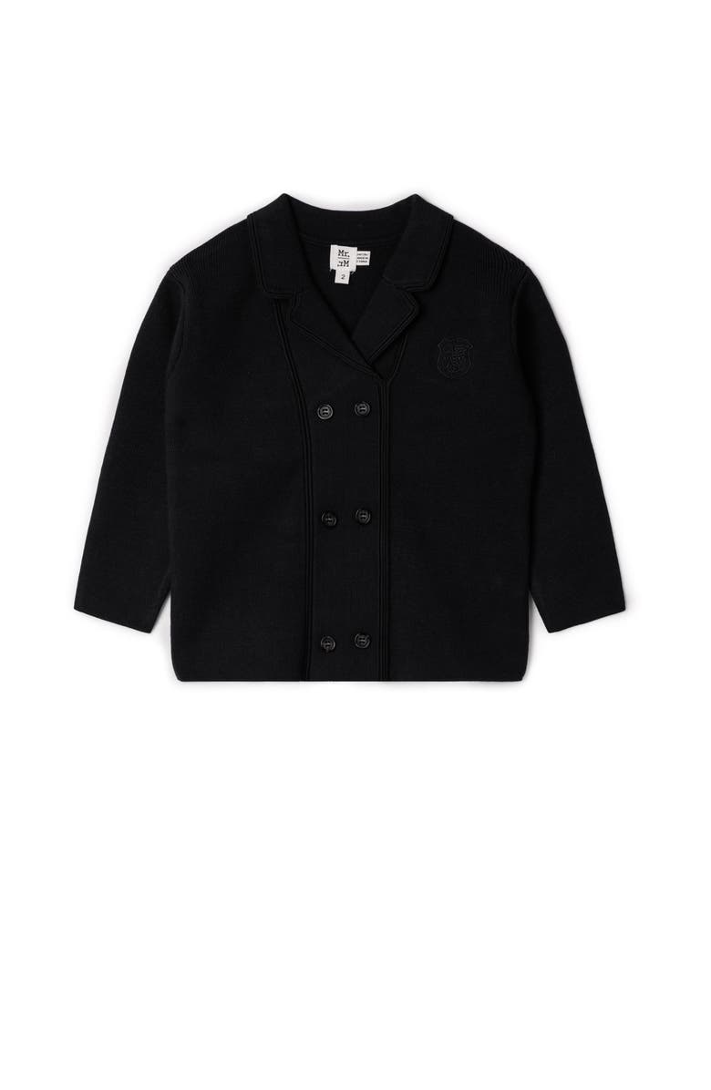 Mr. Mr. Double Breasted Knit Blazer, Main, color, Black