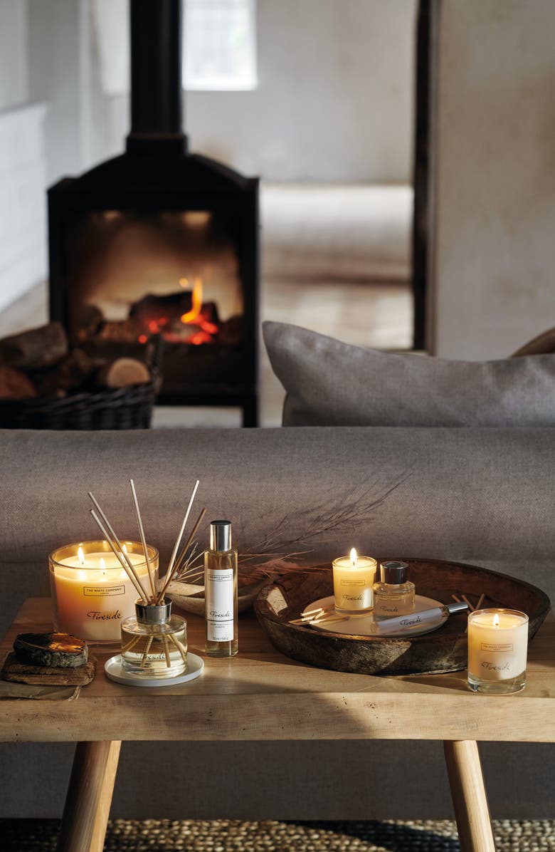 The White Company Large Fireside Candle, Alternate, color,