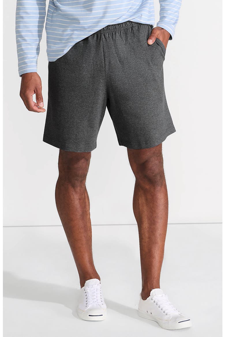 Jersey Knit Short, Main, color, Charcoal Heather