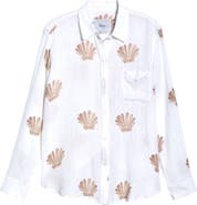 Rails Charli Seashell Print Linen Blend Button-Up Shirt