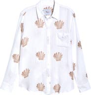 Rails Charli Seashell Print Linen Blend Button-Up Shirt