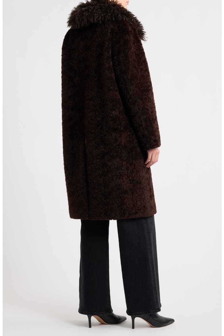 Miranda Faux Fur Coat, Alternate, color, ESPRESSO