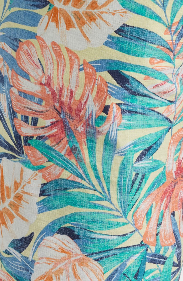 Tommy Bahama Chip Shot Positano Palms Stretch Ripstop Shorts, Alternate, color, Lychee