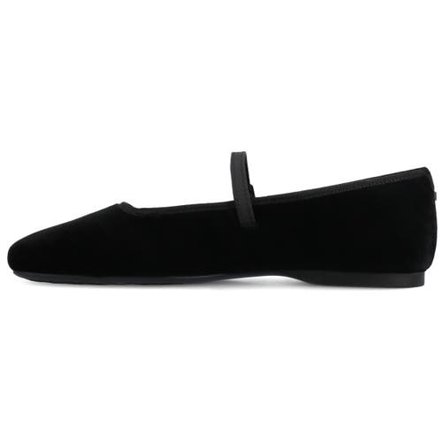 Birdies The Hummingbird Mary Janes Velvet In Black