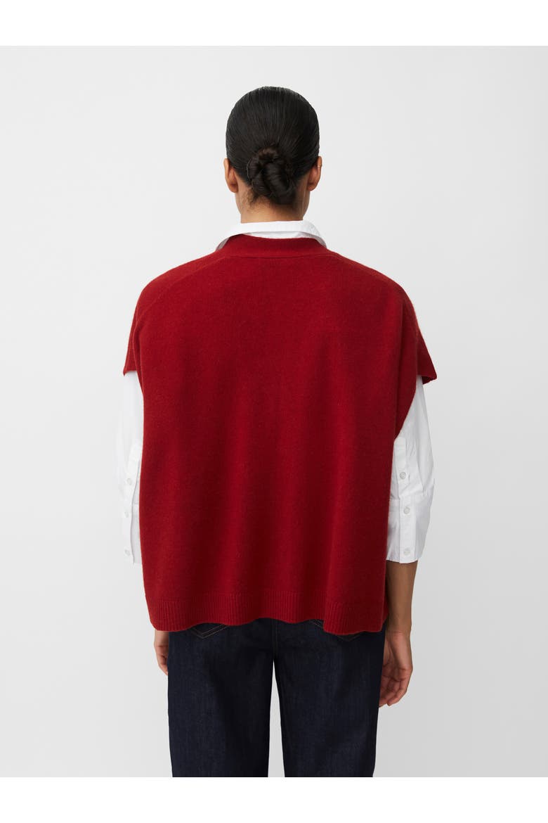 MaLucanne Short Sleeve V-Neck Cardigan, Alternate, color, Red Dahlia