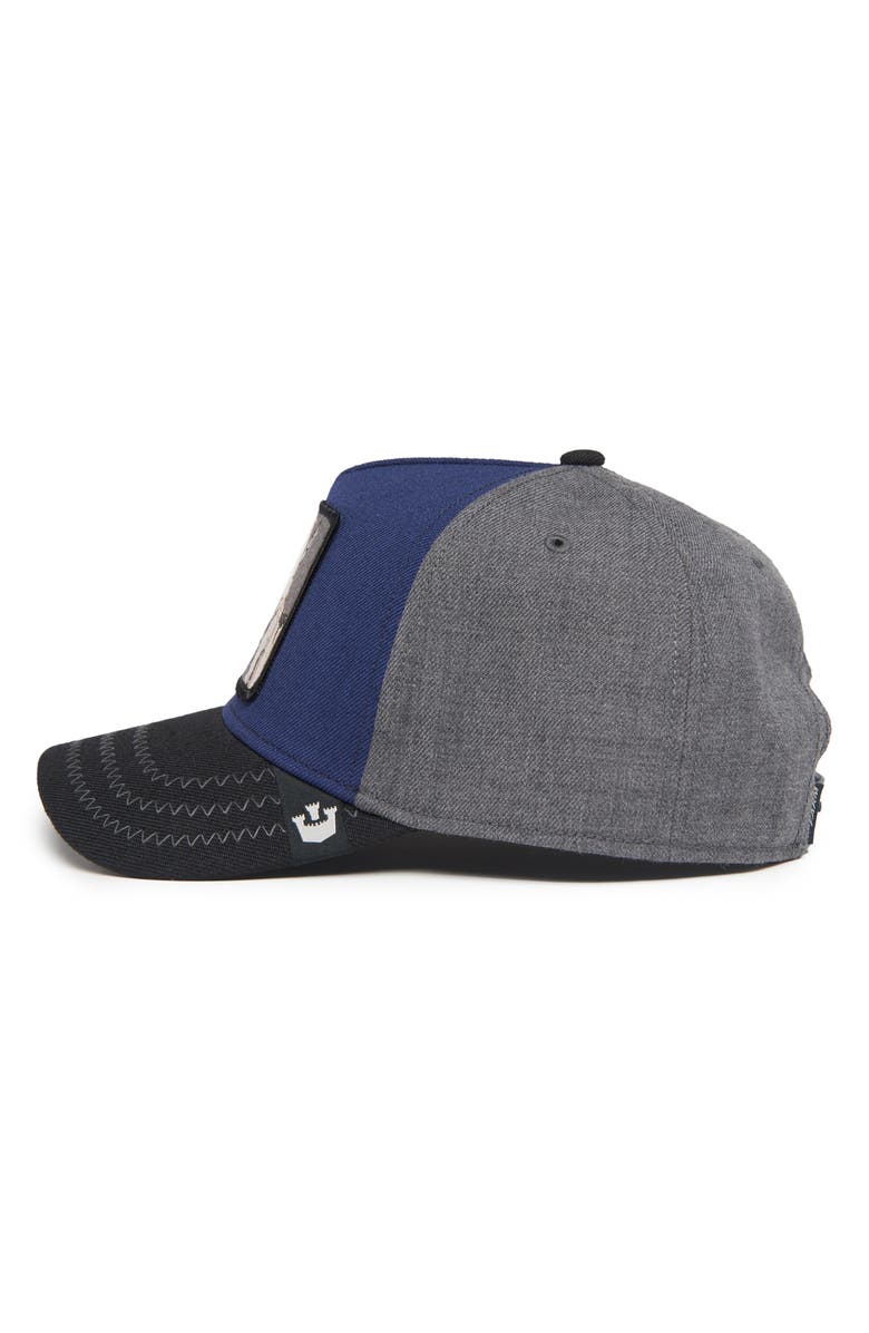 Goorin Bros. Goat Field Patch Wool Snapback Hat, Alternate, color, Navy