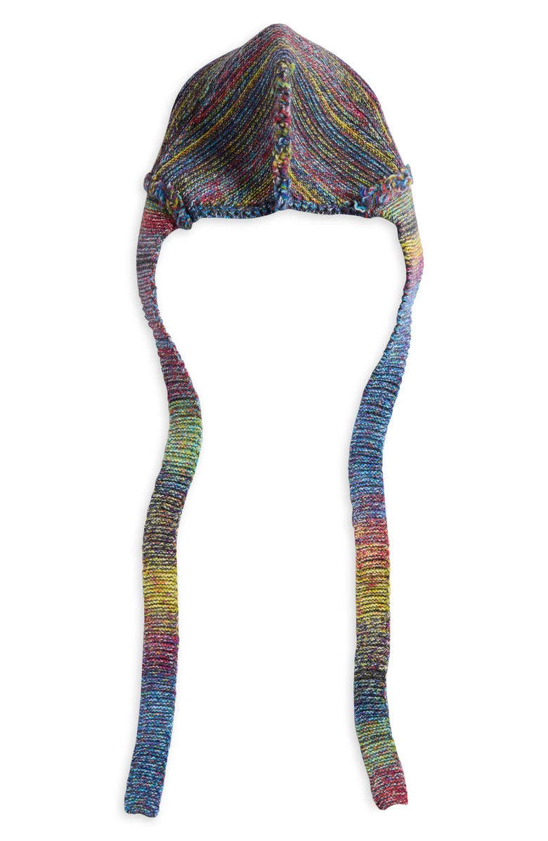 Paolina Russo Helmet Beanie, Main, color, Grey/ Rainbow