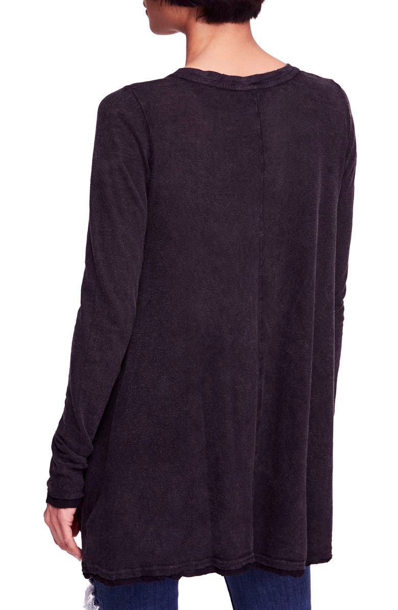 Free People 'Anna' Burnout High/Low Tee, Alternate, color,