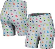 Terez Women's Terez Gray Los Angeles Dodgers TLC Rainbow Shorts