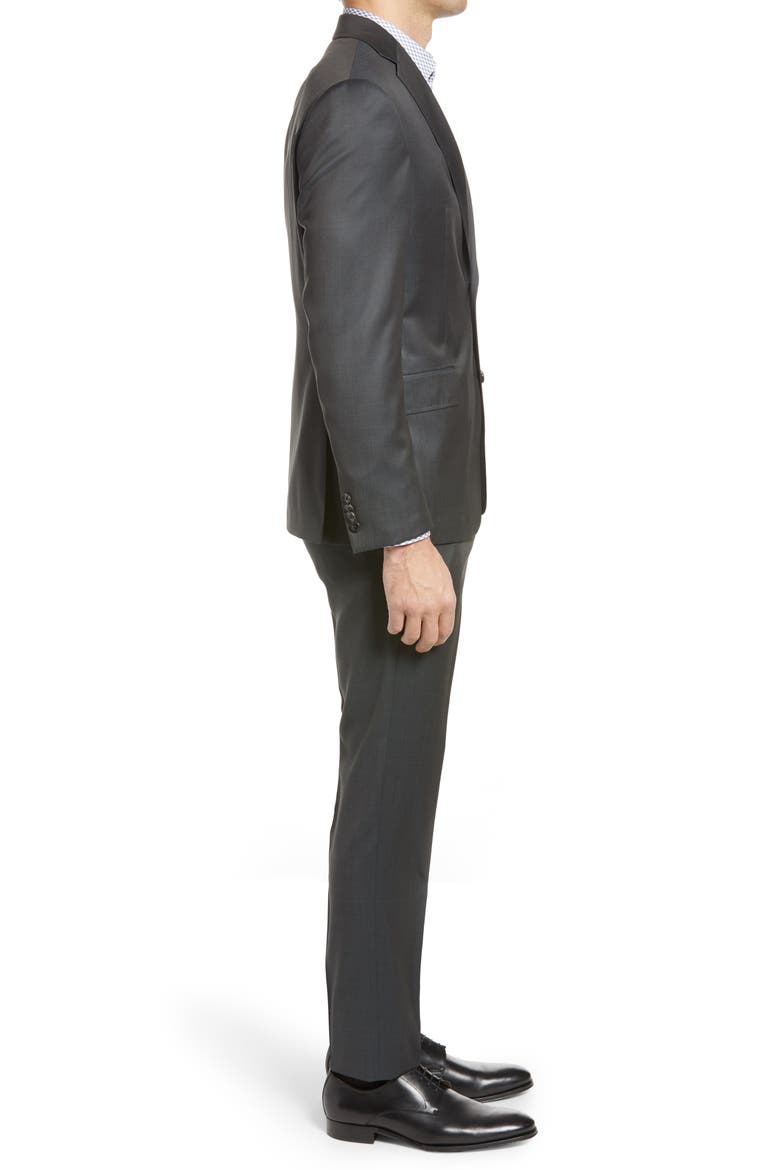 Roger Extra Trim Fit Wool Suit, Alternate, color, GREEN