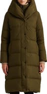 Lauren Ralph Lauren Pillow Hood Longline Down & Feather Jacket
