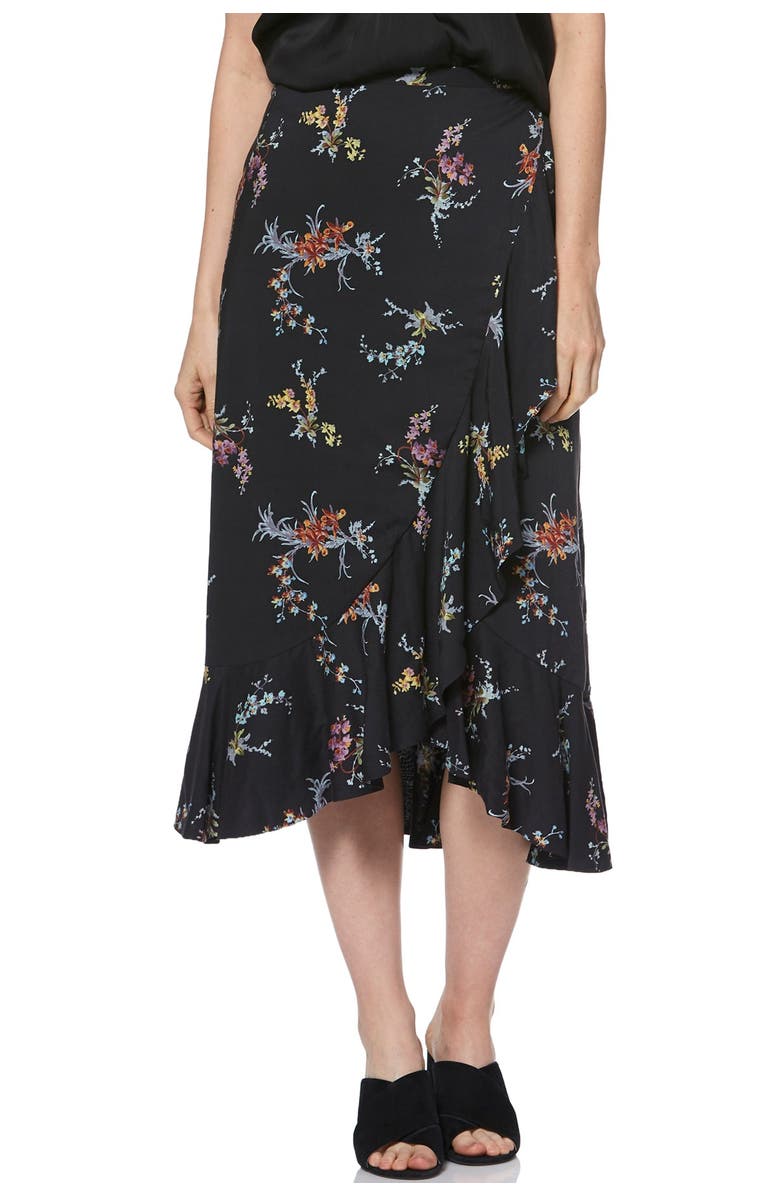 PAIGE Alamar Floral Wrap Skirt, Main, color, 