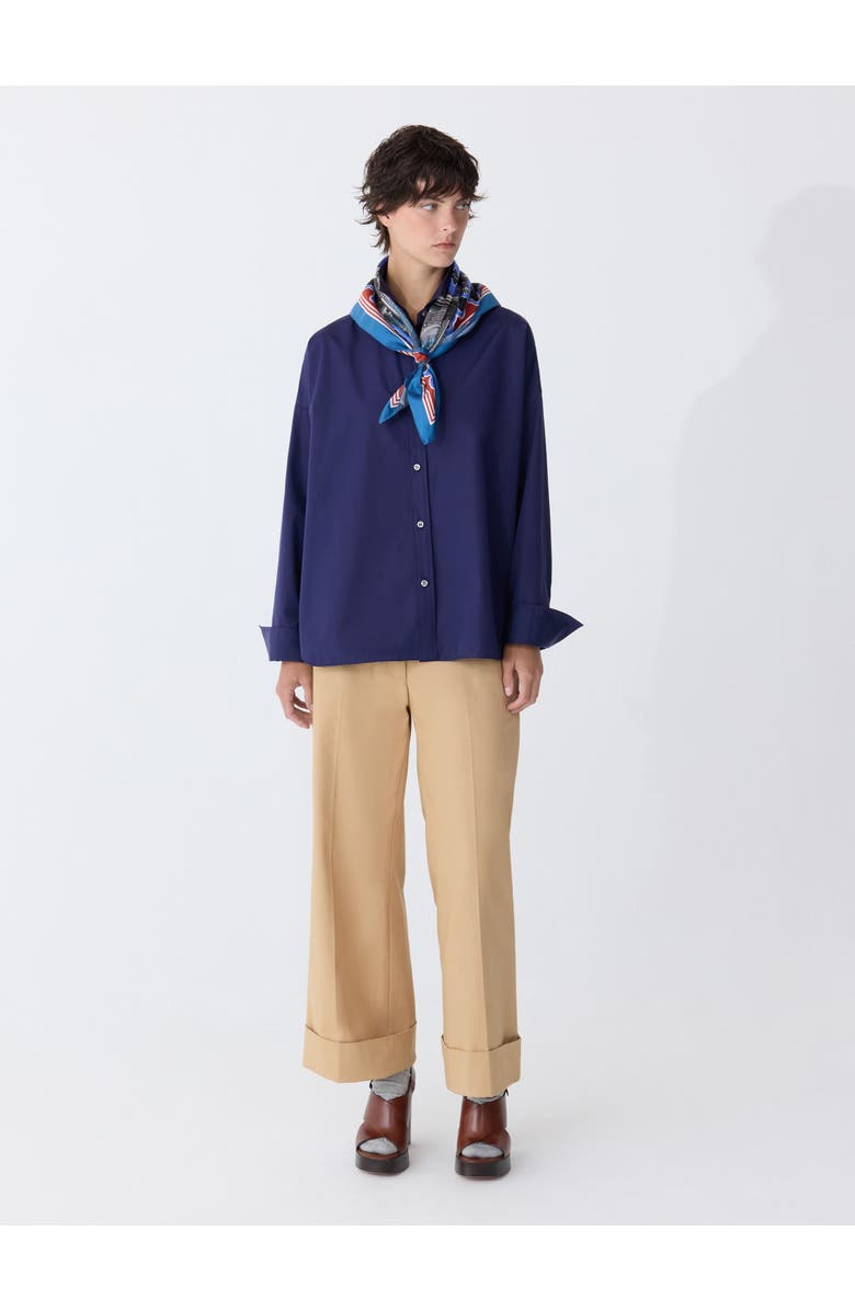 Callas Milano SIRENE Scarf-back Shirt, Alternate, color, Navy
