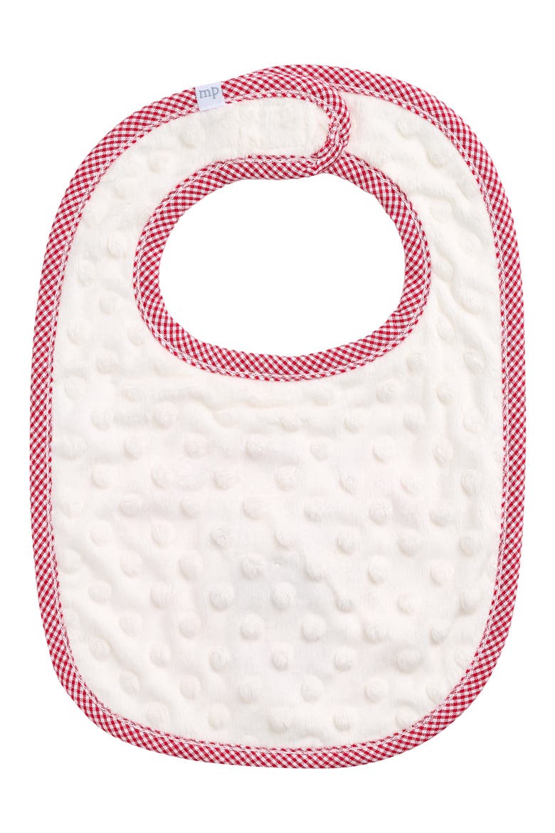 My First Christmas Bib, Alternate, color, RED